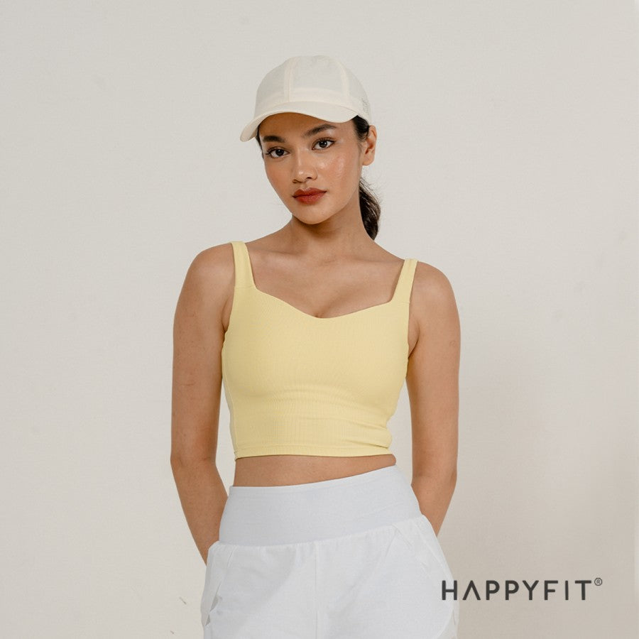 Happyfit Ribbed Tennis Tank Sports Bra