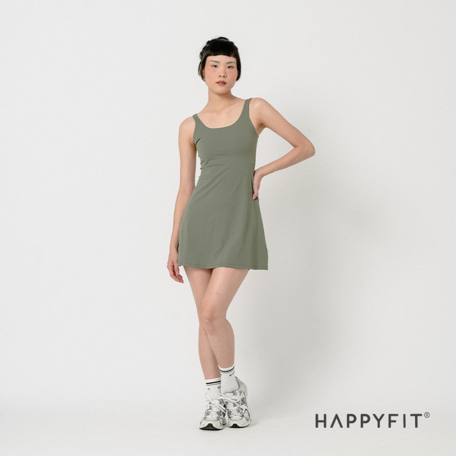 Happyfit Active Dress With Built In Sports Bra and Shorts