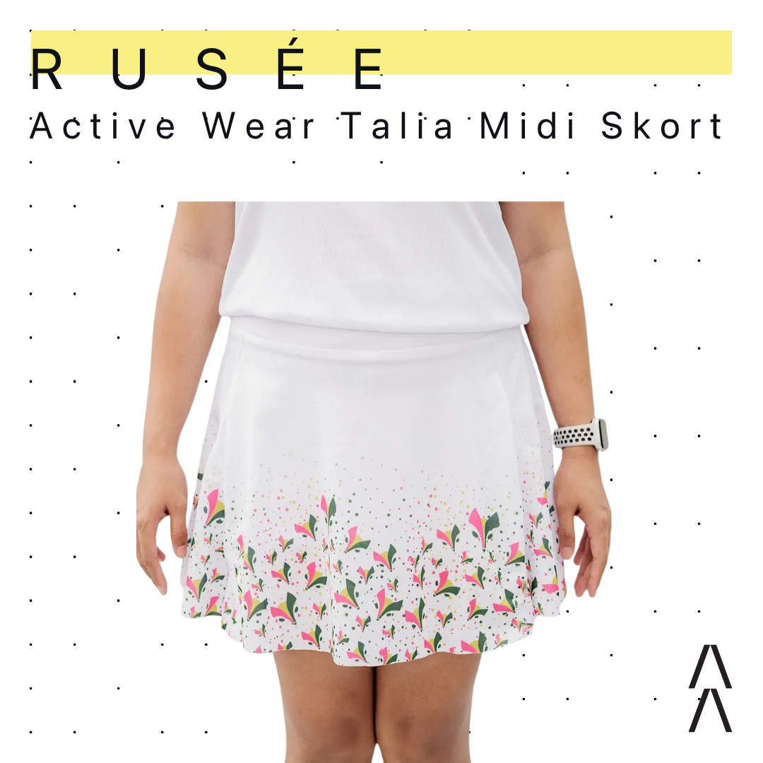 Rusee Active Wear Talia Midi Skort