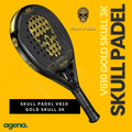 Skull Padel V610 3K Carbon Gold Skull