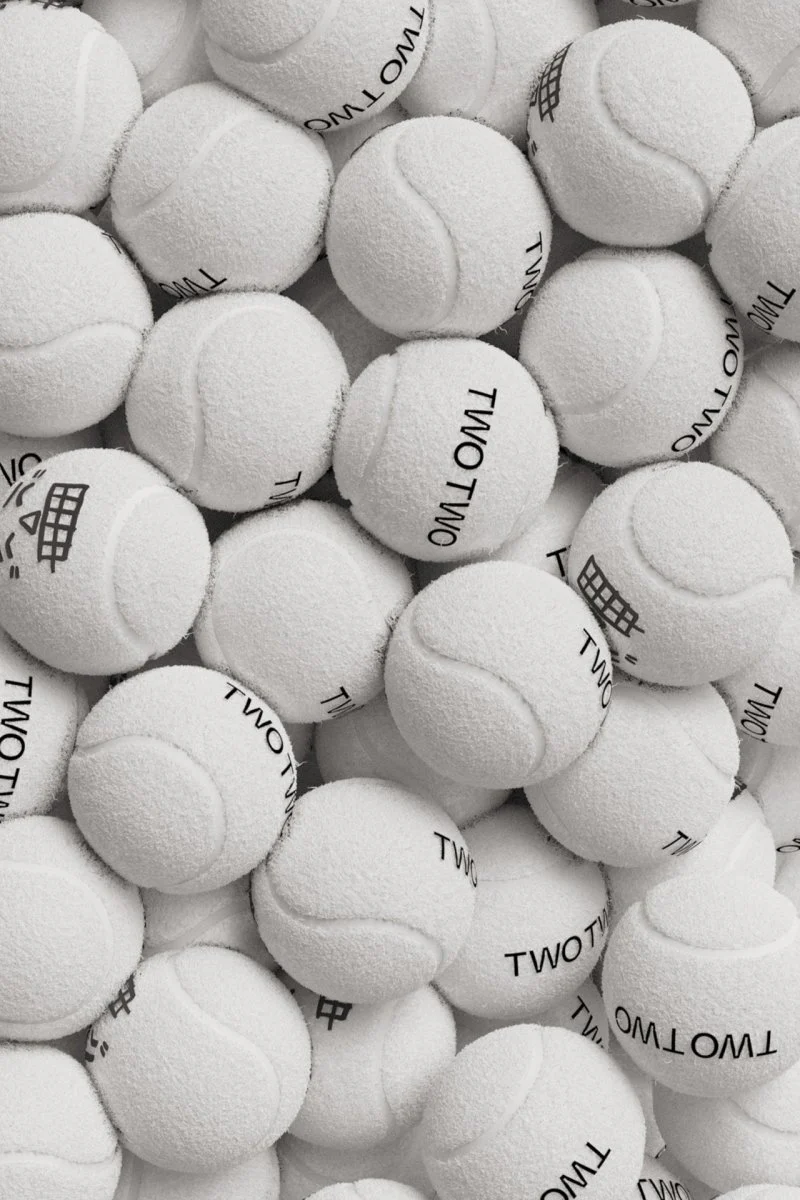 TWOTWO Pro Padel Balls 'SOCIAL ATHLETICS' Yellow