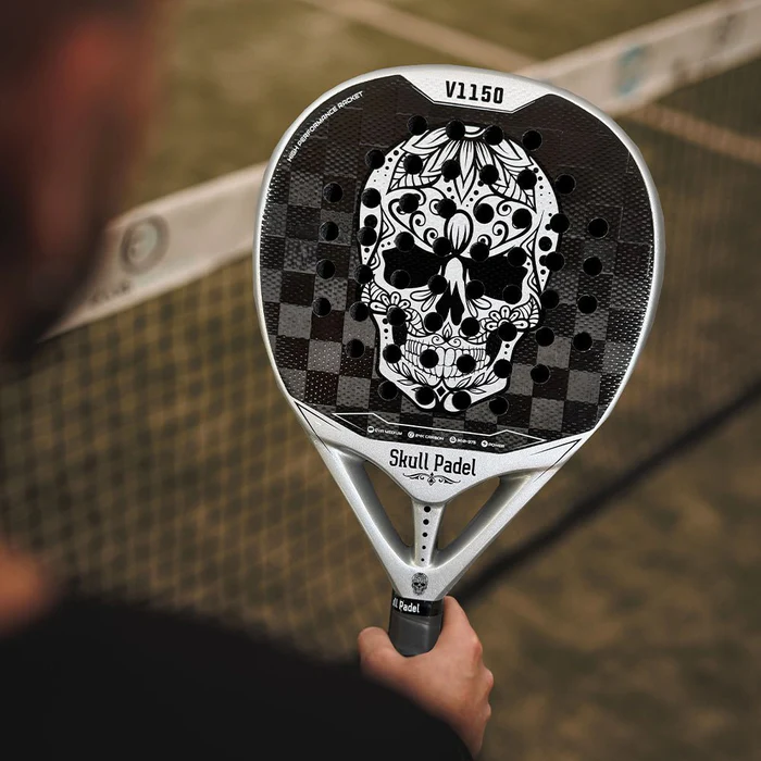 Skull Padel V1150 24K Carbon Silver