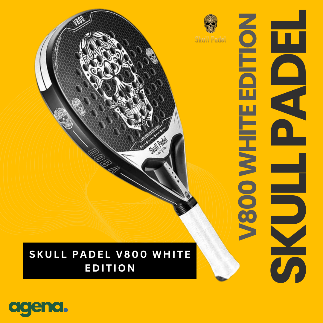 Skull Padel V800 1K Carbon White Edition