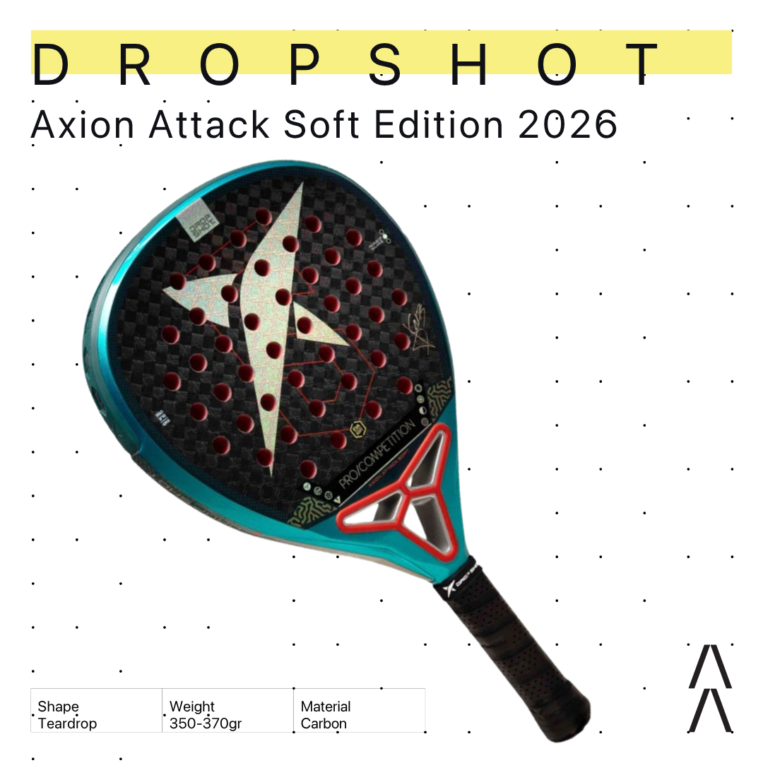 Drop Shot Axion Attack Soft Edition 2026 - Raket Padel Tenis/Padel Racket