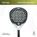 Skull Padel V2020 16K Silver Black - Raket Padel Tenis/Padel Racket