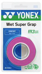 Yonex Wet Super Grap Tennis Overgrip 3 Pack