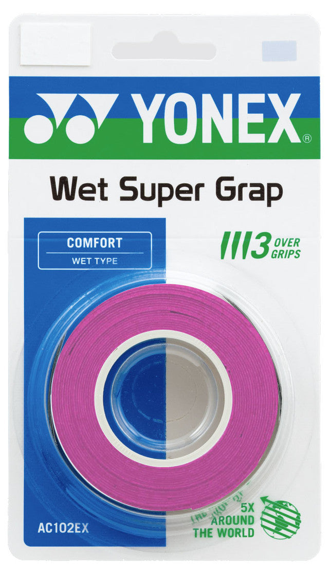 Yonex Wet Super Grap Tennis Overgrip 3 Pack