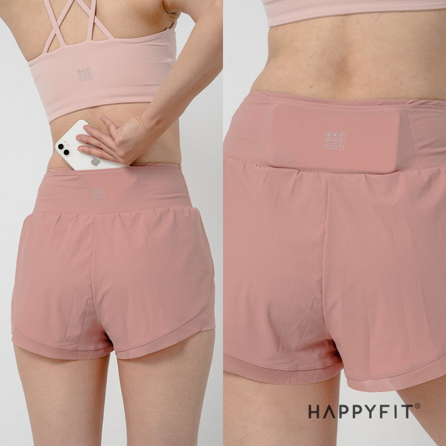 Happyfit Short Pant Windproof High Waist