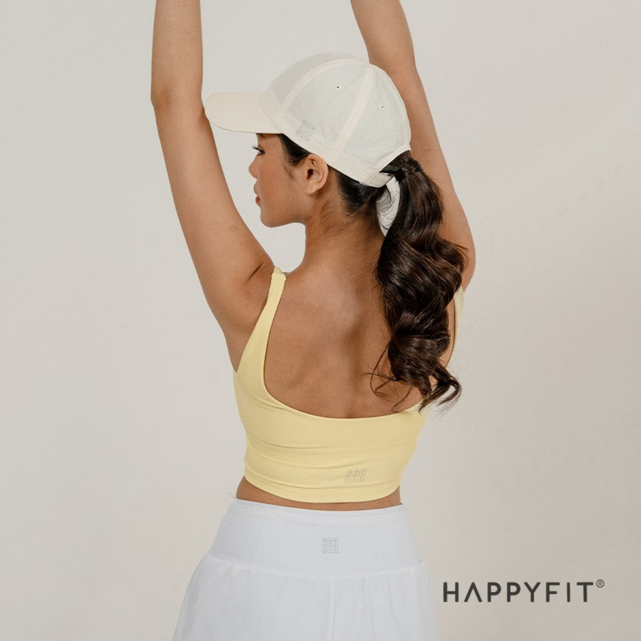 Happyfit Ribbed Tennis Tank Sports Bra