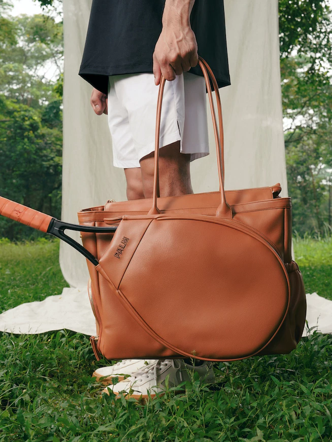 Palm Playwear Leather Tennis Bag
