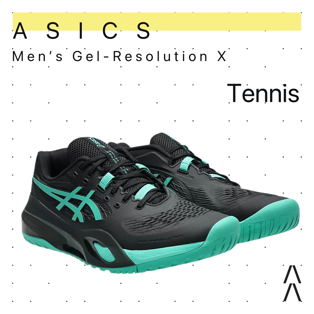 Asics Men's Gel-Resolution X Black/Aurora Green