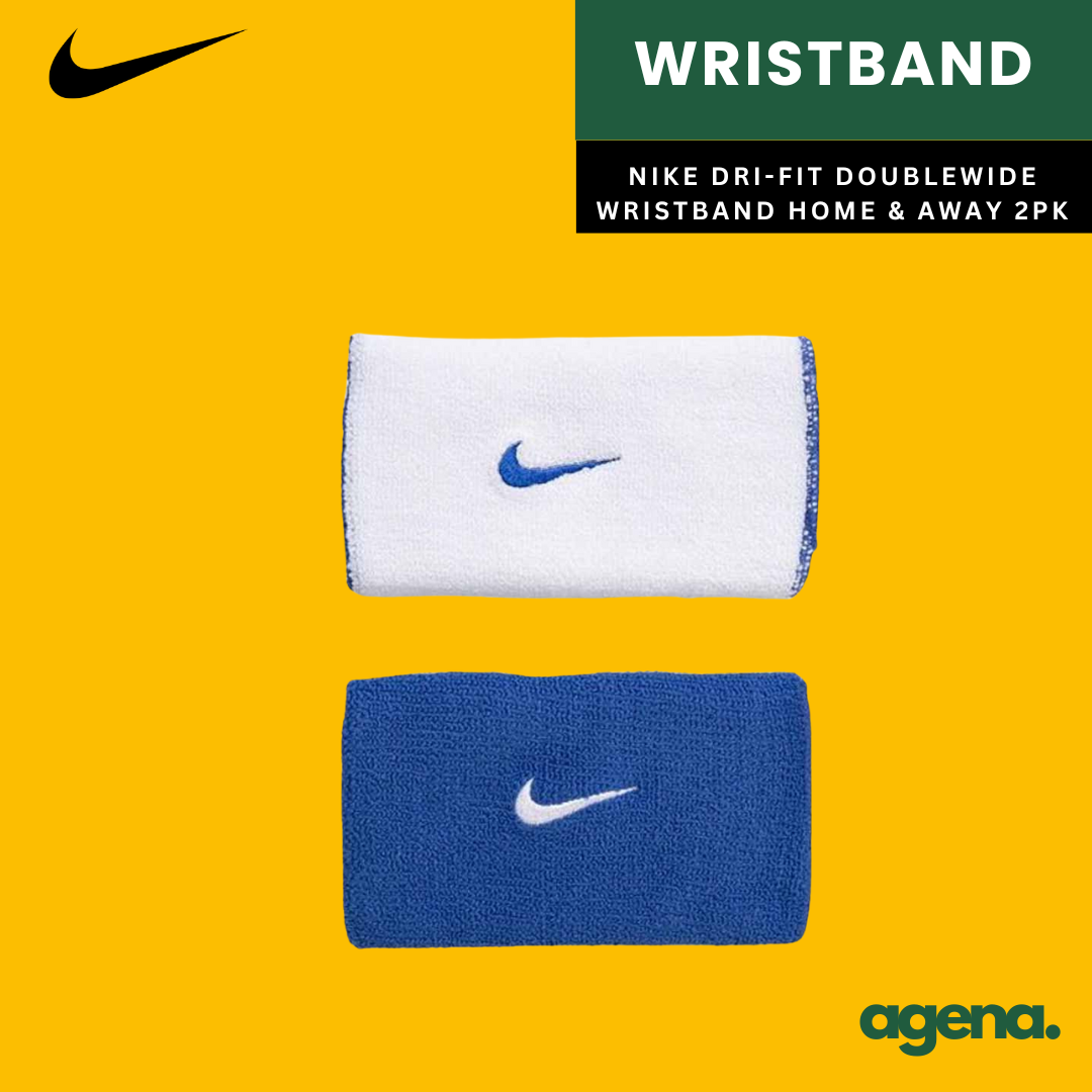 Nike Dri-Fit Doublewide Wristband Home Away 2 Pack