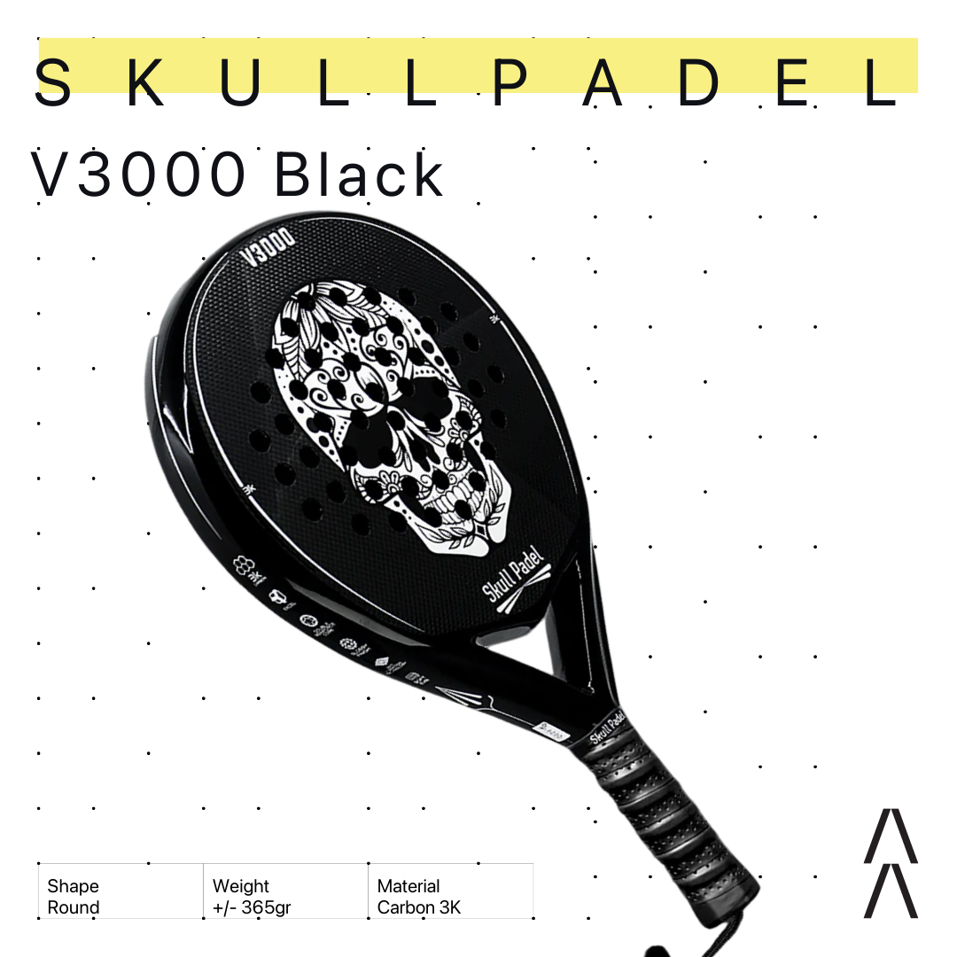 Skull Padel V3000 3K Black