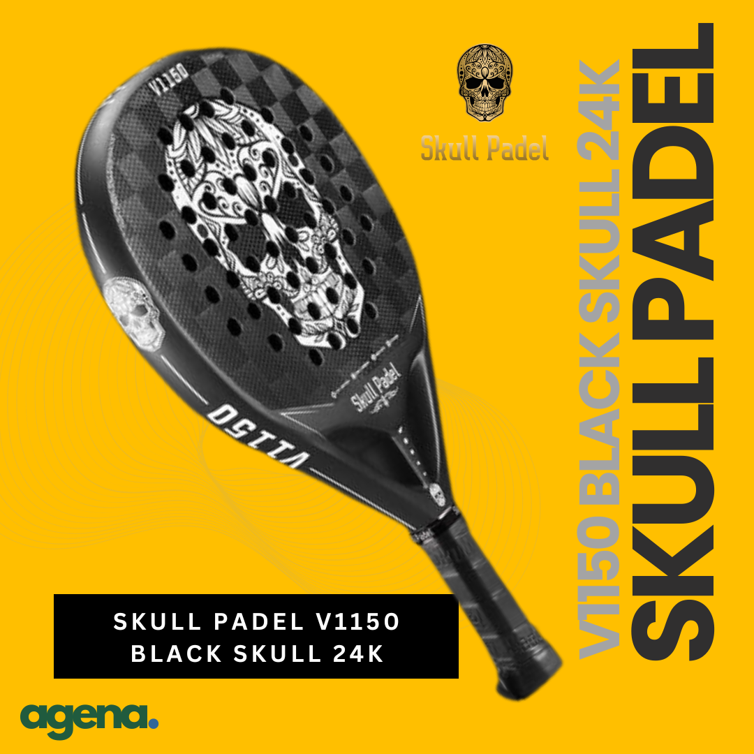 Skull Padel V1150 24K Carbon Black Skull