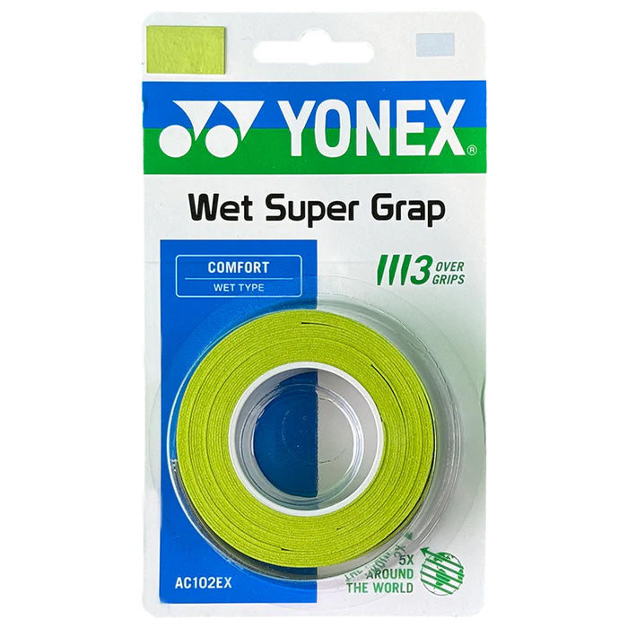 Yonex Wet Super Grap Tennis Overgrip 3 Pack