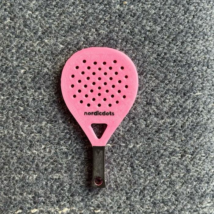 Feline Mini Padel Racket Keychain - Gantungan Kunci