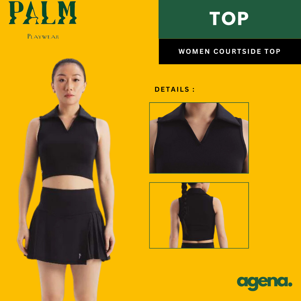 Palm Playwear Women Courtside Top Black