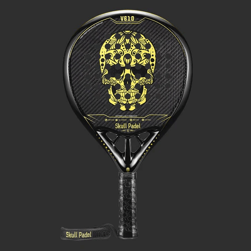 Skull Padel V610 3K Carbon Gold Skull