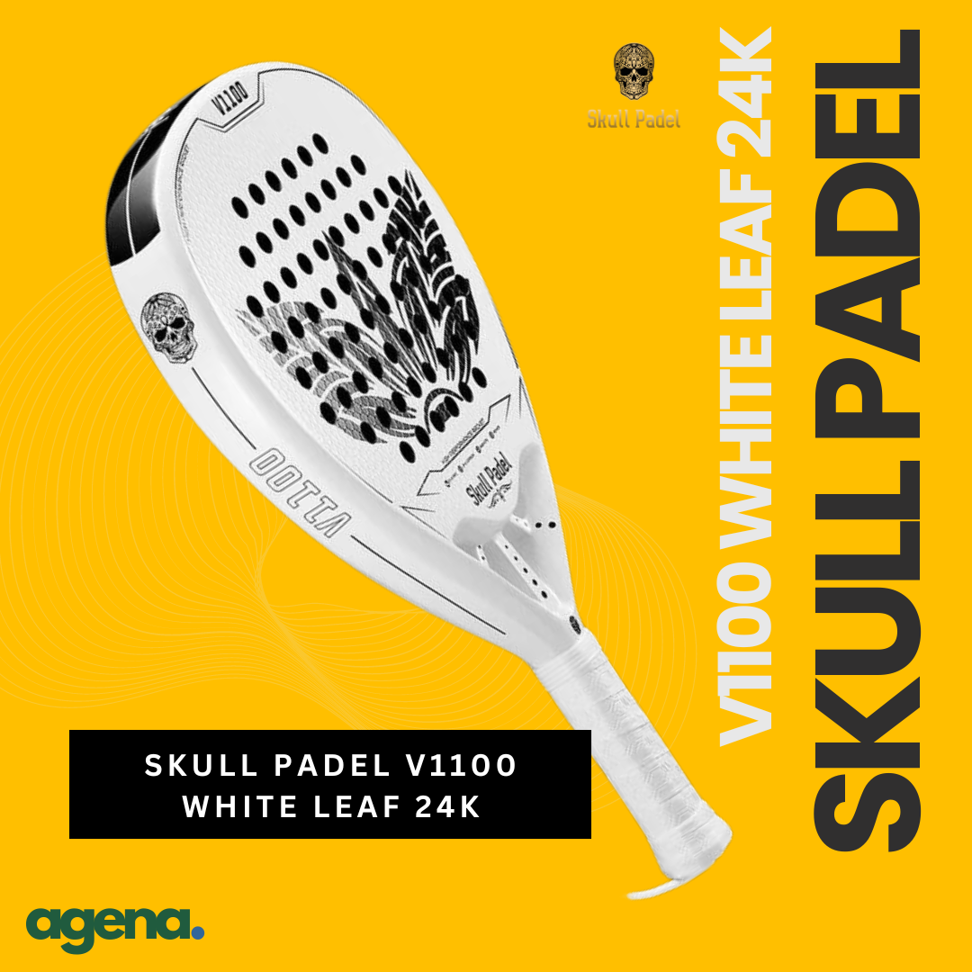 Skull Padel V1100 24K Carbon White Leaf