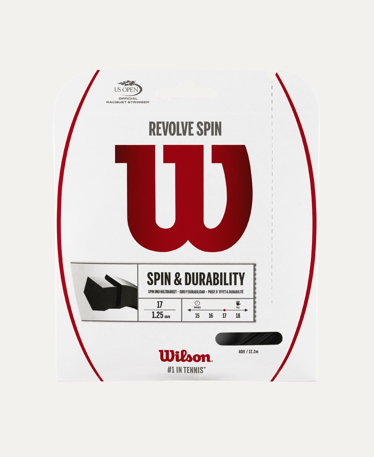 String Wilson Revolve Spin Black Gauge 17 - 1.25mm