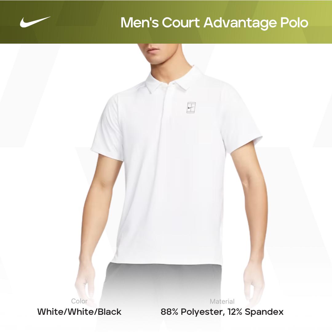 Nike Men's Court Advantage Polo - Baju Atasan Pria/Sports Top Men