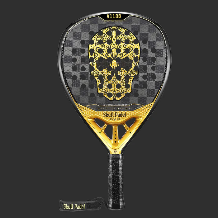 Skull Padel V1100 24K Carbon Gold Black