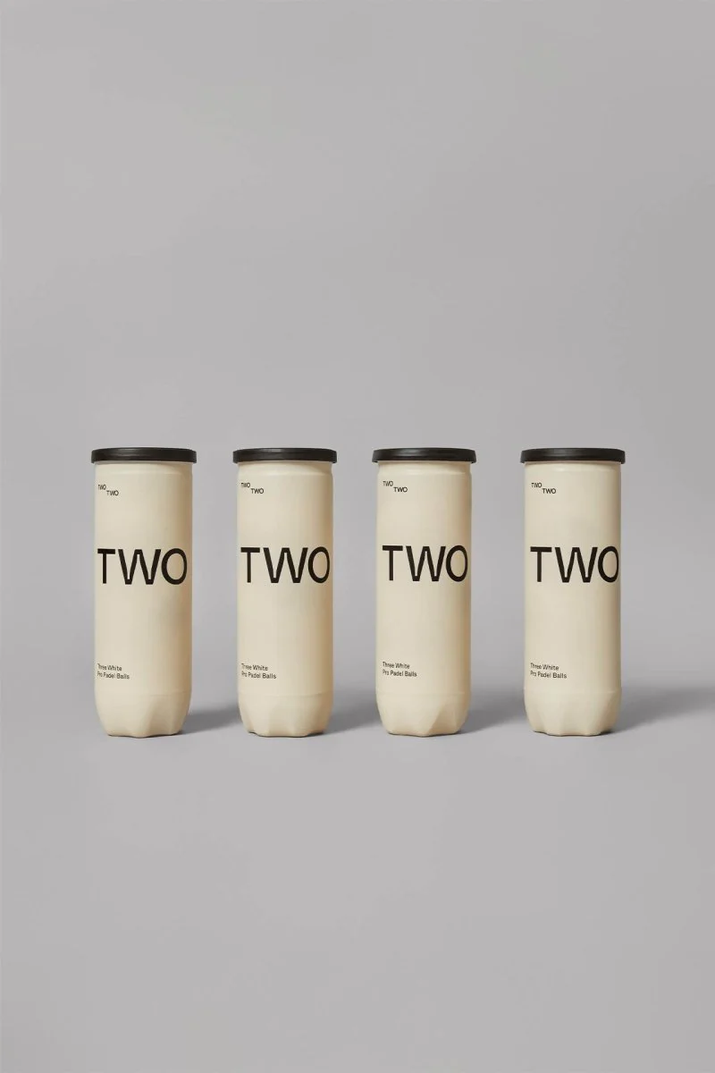 TWOTWO Pro Padel Balls 'SOCIAL ATHLETICS' Yellow