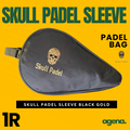 Skull Padel Sleeve Gold Black