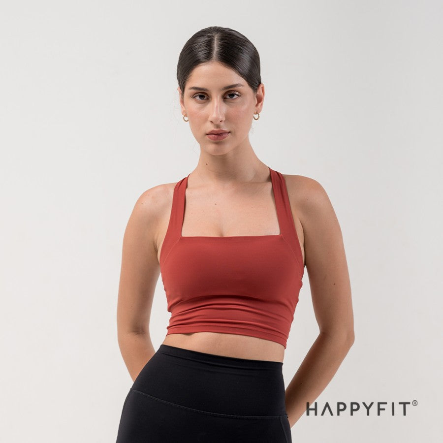 Happyfit Criss Cross Longline Sports Bra
