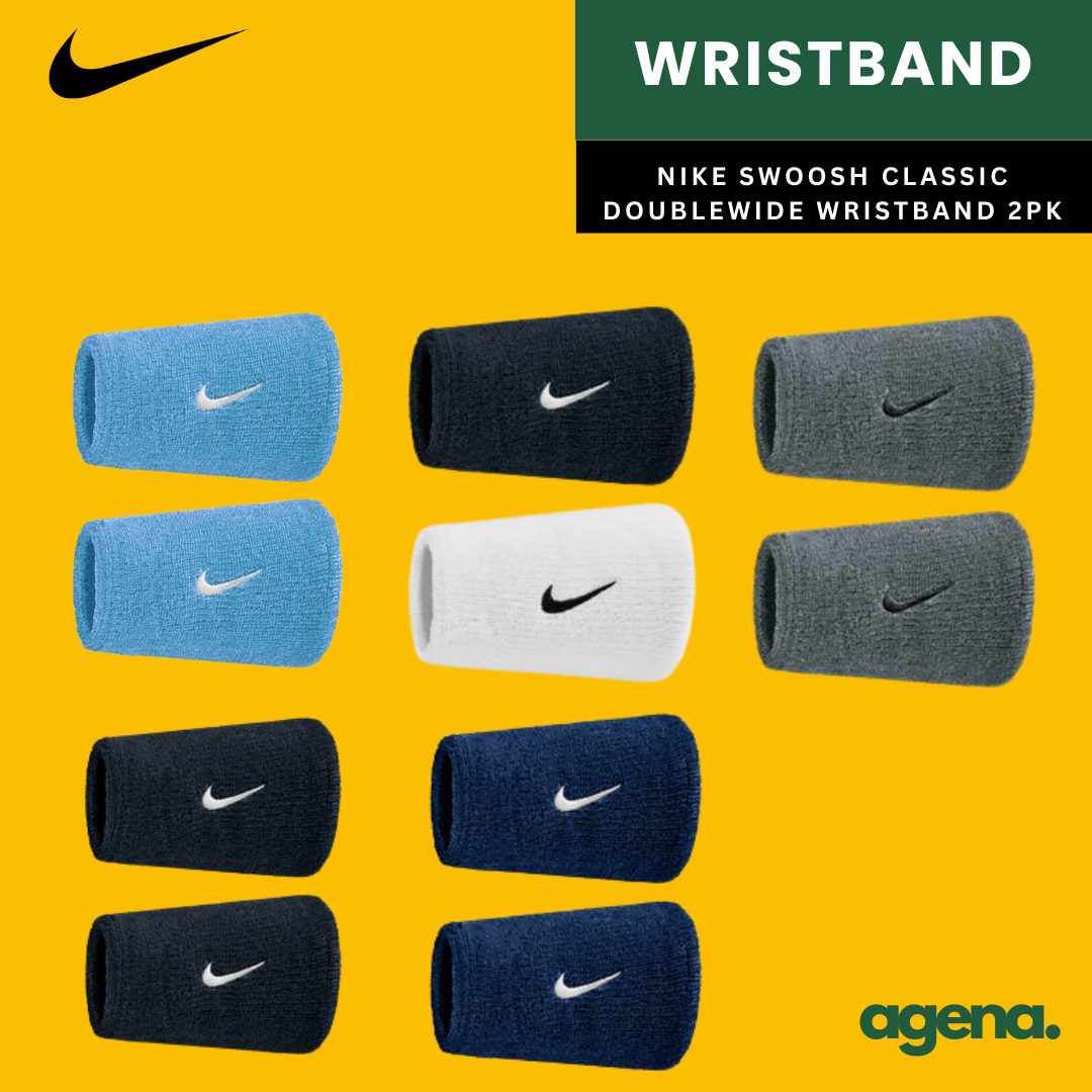Nike Swoosh Classic Doublewide Wristbands 2 Pack