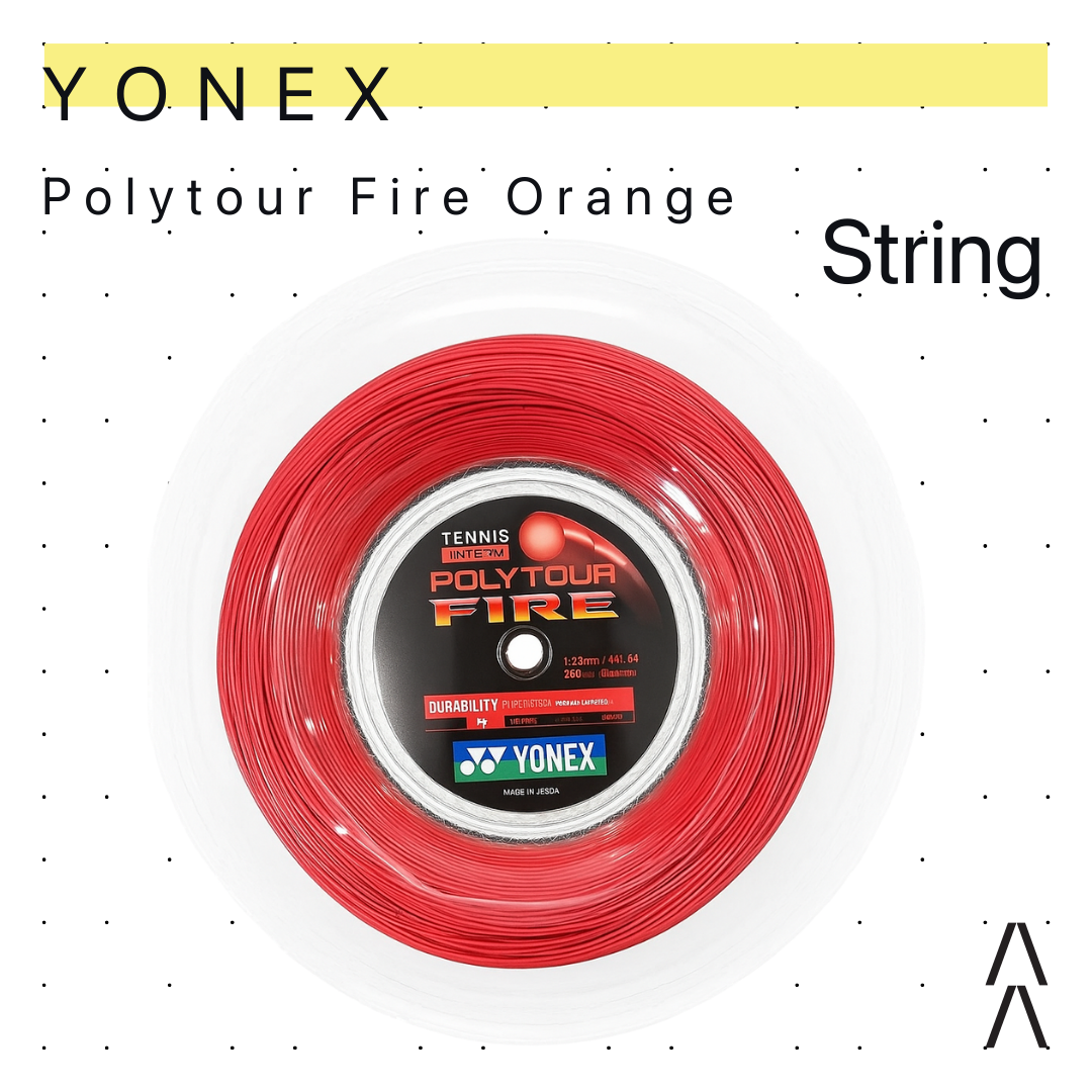 String Yonex Polytour Fire 16L - 1.25mm - Orange